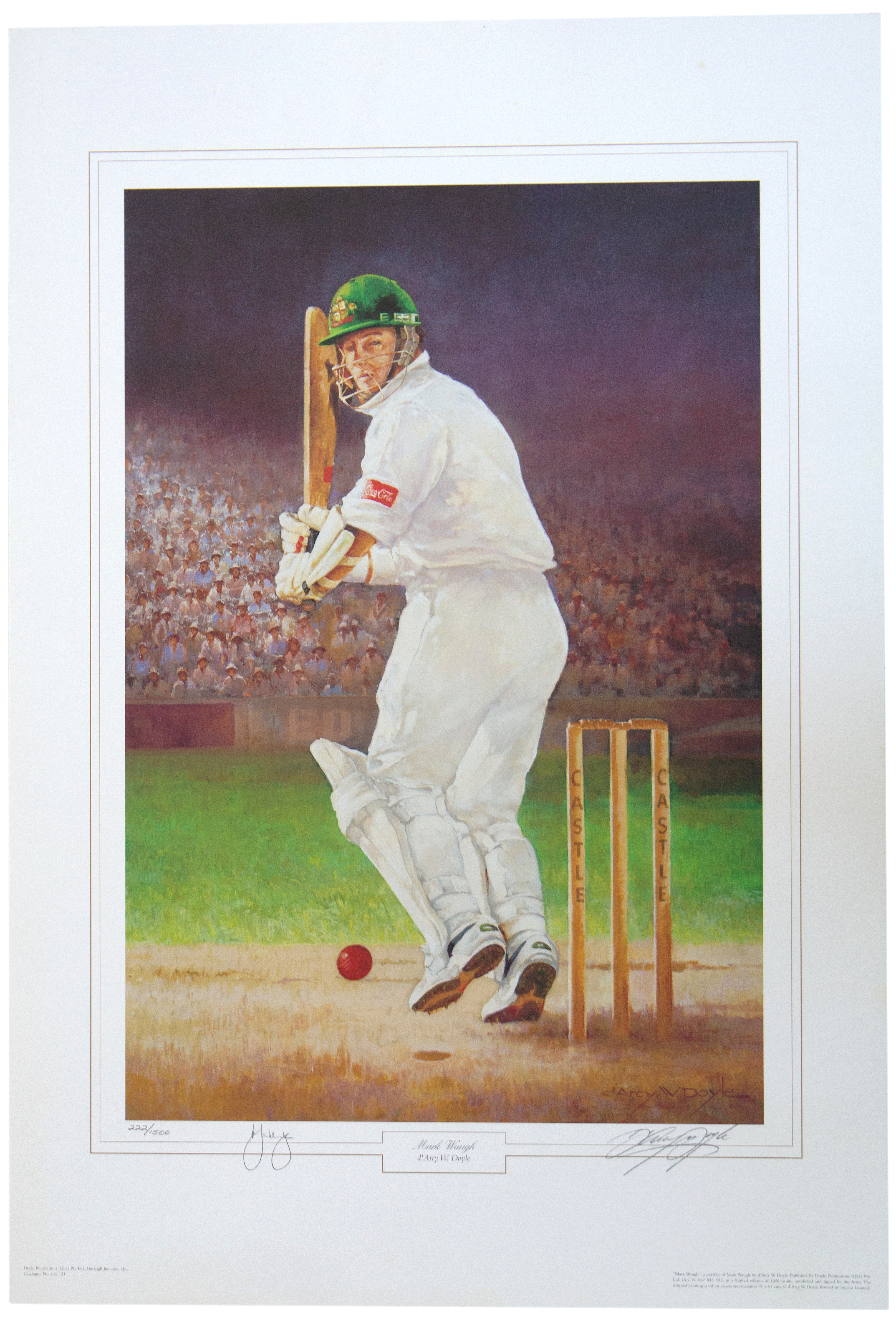 D'Arcy Doyle (1932-2001), 'Mark Waugh', c.2000, VGC