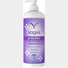 VAGISIL FEMININE WASH FOR INTIMATE AREA HYGIENE, PH BALANCE, GYNECOLOGIST TESTED, HYPOALLERGENIC, 16.9 OZ WITH PUMP