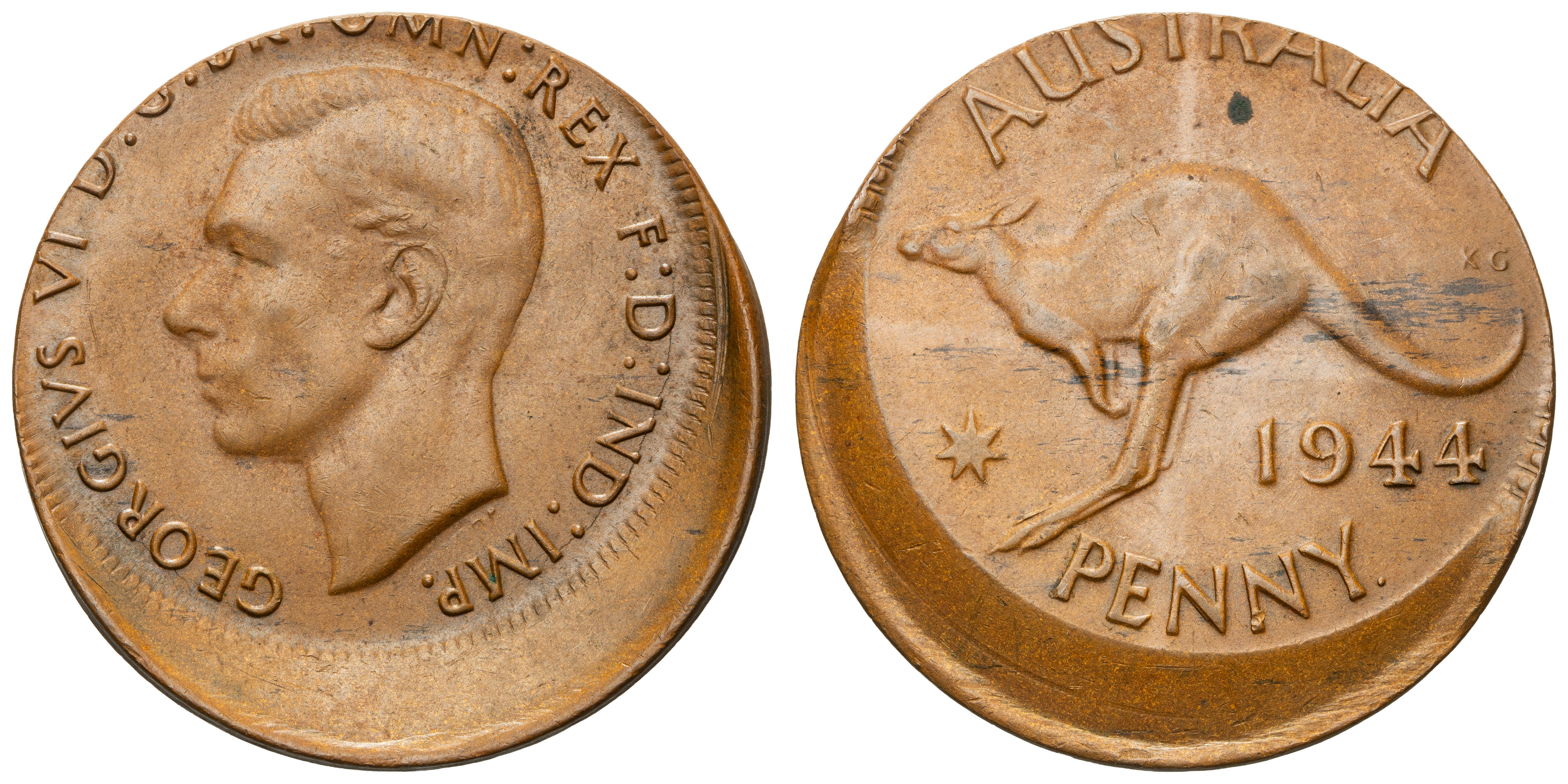 George VI, Penny, 1944-Y., aUNC