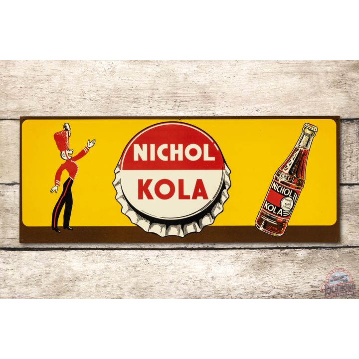 Nichol Kola w/ Soldier & Bottle Tin Sign