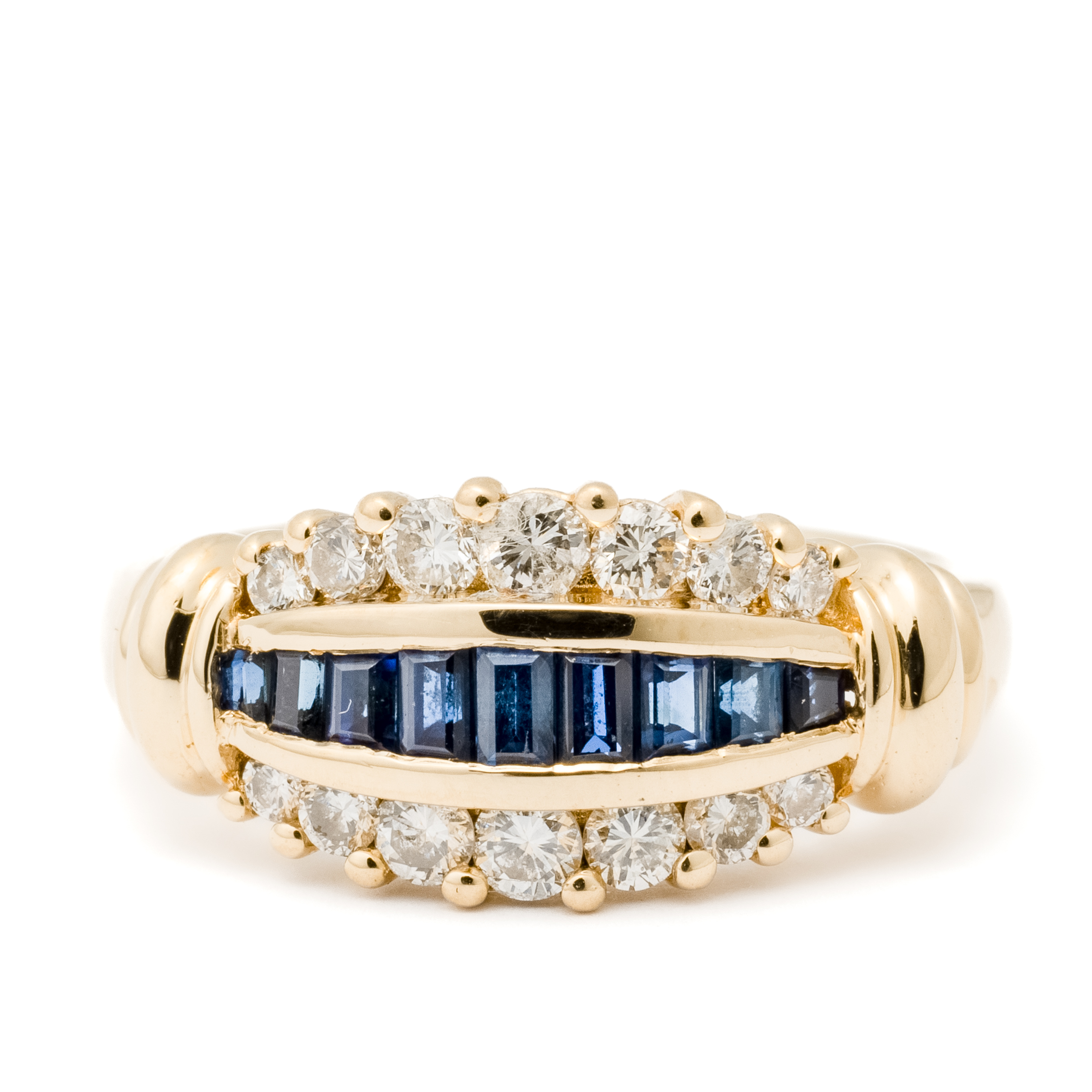 99 · Sapphire & Diamond 18ct Gold Ring