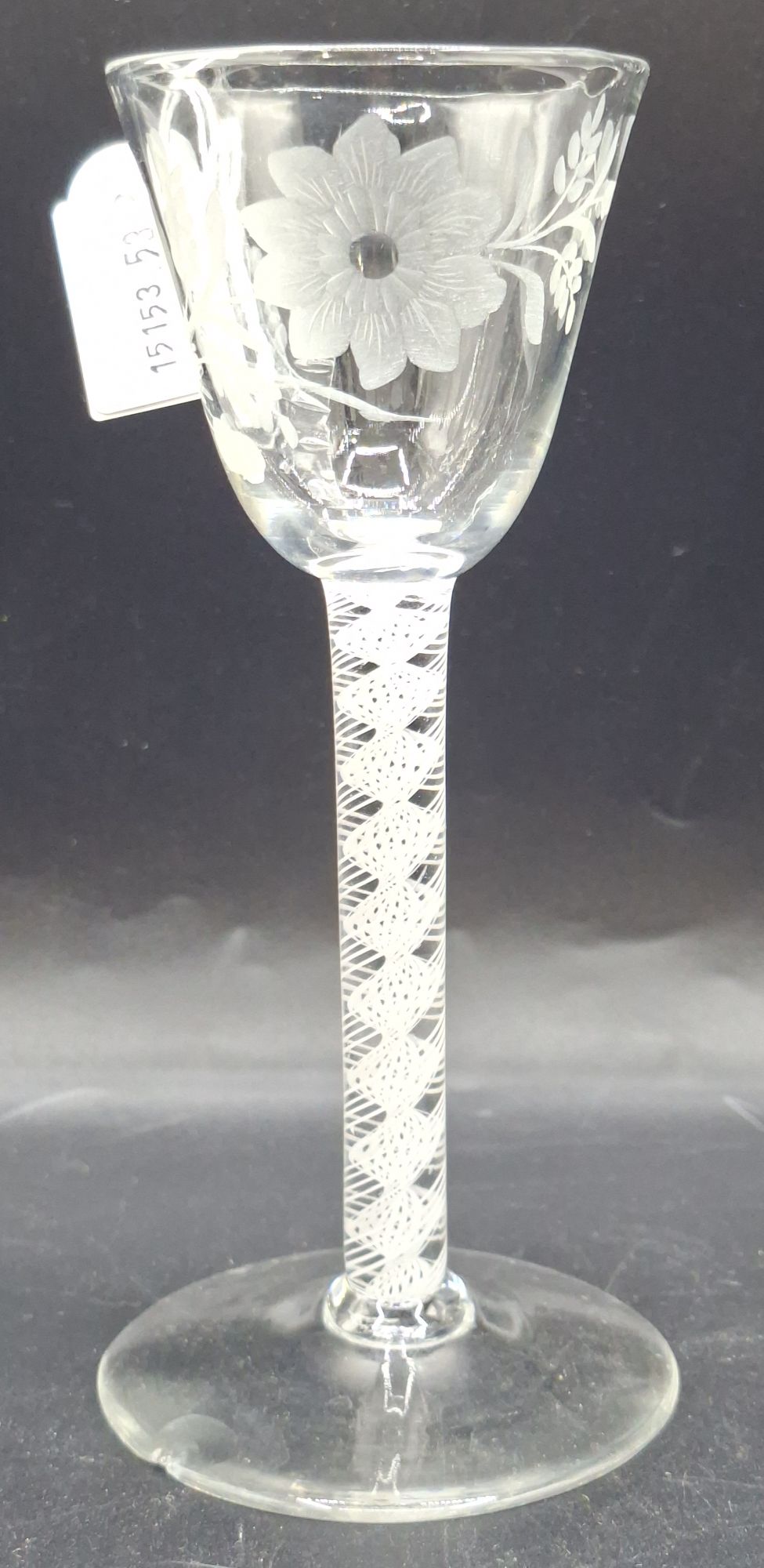 82 · 18TH CENTURY GEORGIAN CORDIAL GLASS