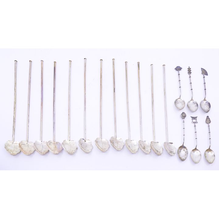 2 Sets Sterling Iced Tea Spoons & Demi Spoons - 102 Grams TW