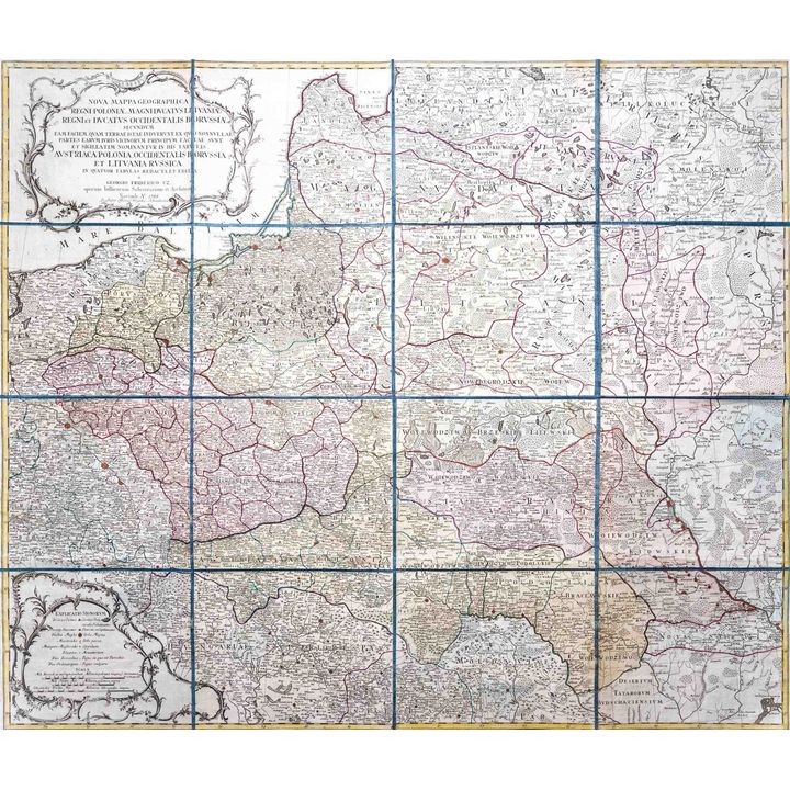 Georg Friederich Uz | Nova Mappa Geographica Regni Poloniae