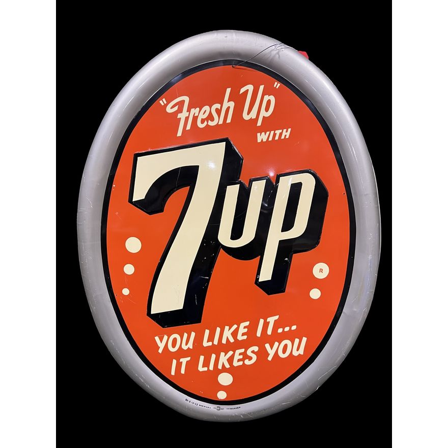 Large 7Up You Like It Likes You Met Bubble Soda Sign