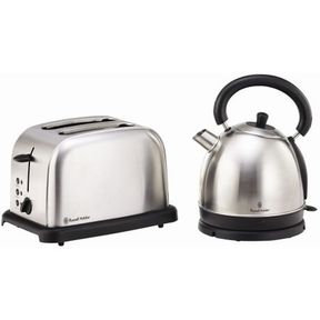 Russell Hobbs Combo Breakfast Pack Silver 852116 | BOTH USED/ DIRTY/ KETTLE DEFECTIVE