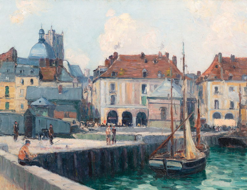 Narcisse Guilbert
(French, 1878–1942)
Un port en Normandie