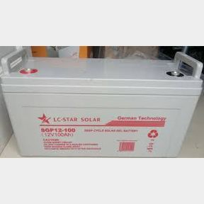 12V 100AH Deep Cycle Solar Gel Battery and 20AH Intelligent Pulse Charger - LC Star Solar Block Battery 20AH |51750/15365