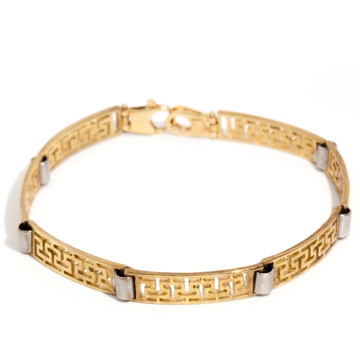 9 Carat Geometric Design Bracelet,
