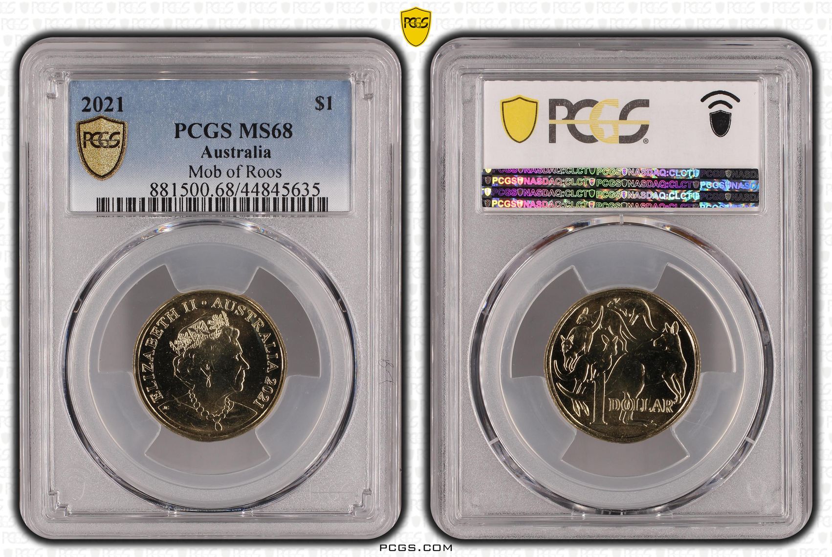 One Dollar, 2021, PCGS MS 68