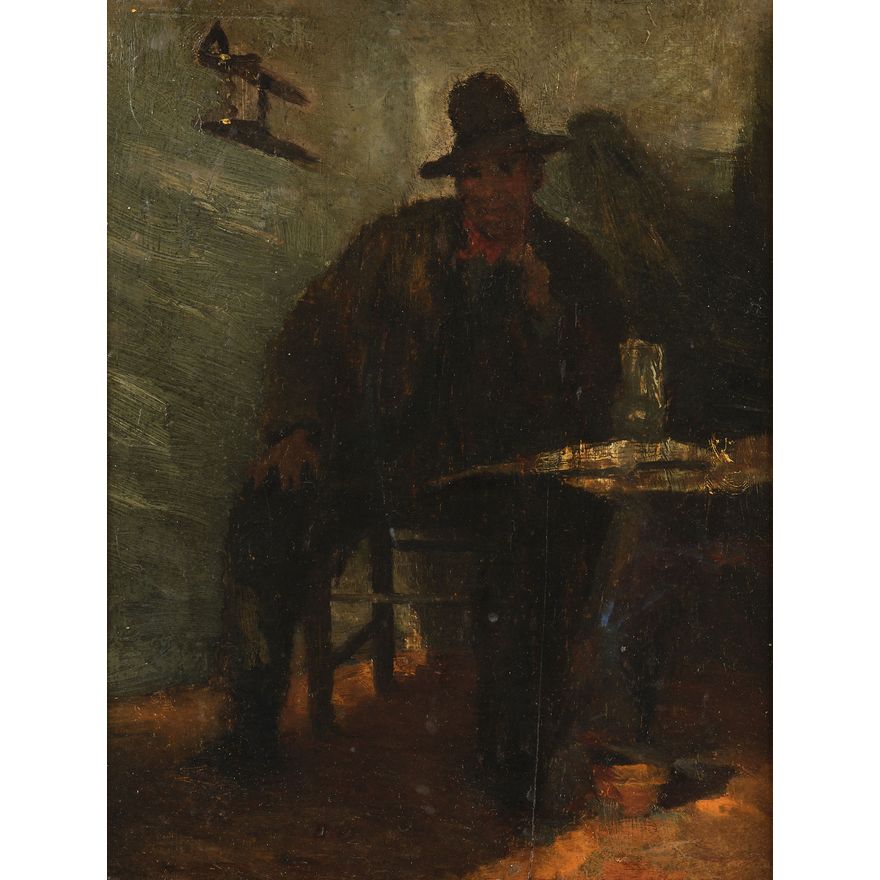 Petrus van der Velden 'Man at an Inn Table'