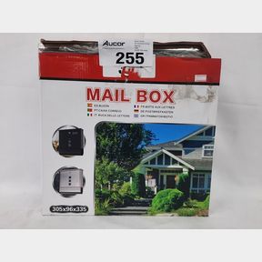 STAINLESS STEEL NEWSPAPER MAILBOX POSTBOX