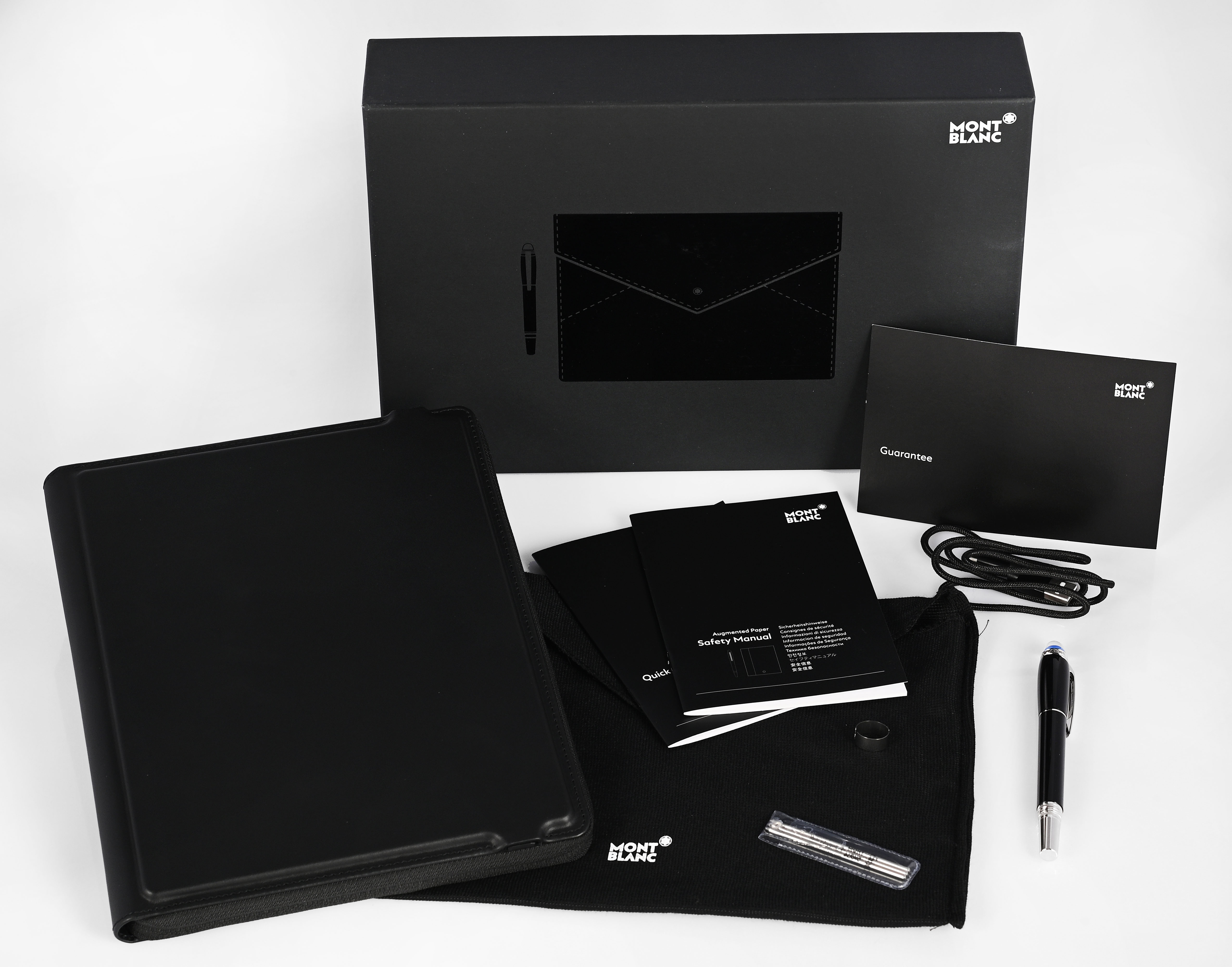 Montblanc Augmented Paper Set comprising a leather digitiser