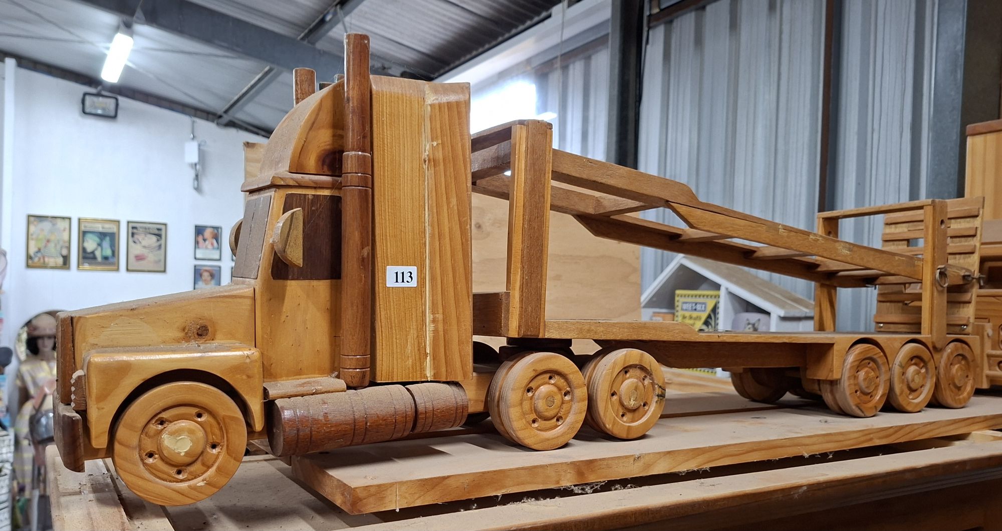 113 · LARGE WOODEN TRUCK