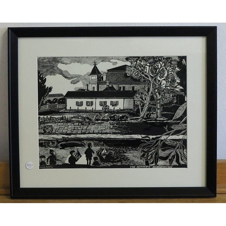 ALEXANDER PODLUSHAC - PHOTOLITHOGRAPH - RESIDENCY OF BLOEMFONTEIN