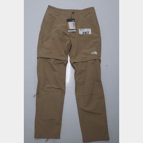 THE NORTH FACE WOMEN S EXPLORATION CONVERTIBLE REGULAR STRAIGHT TROUSERS - KELP TAN PLX - WOMEN UK 10 -