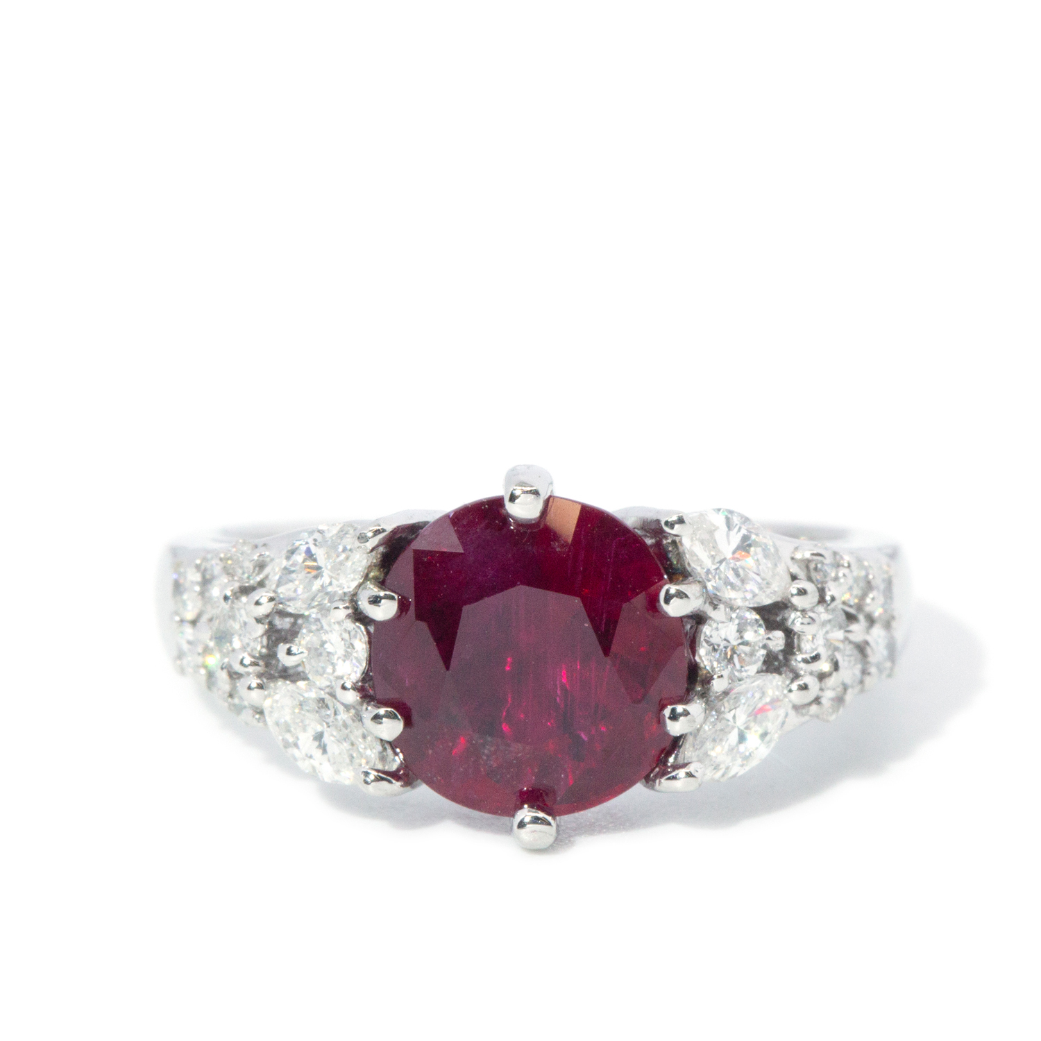 49 · 3.29 Carat Ruby & Diamond Ring