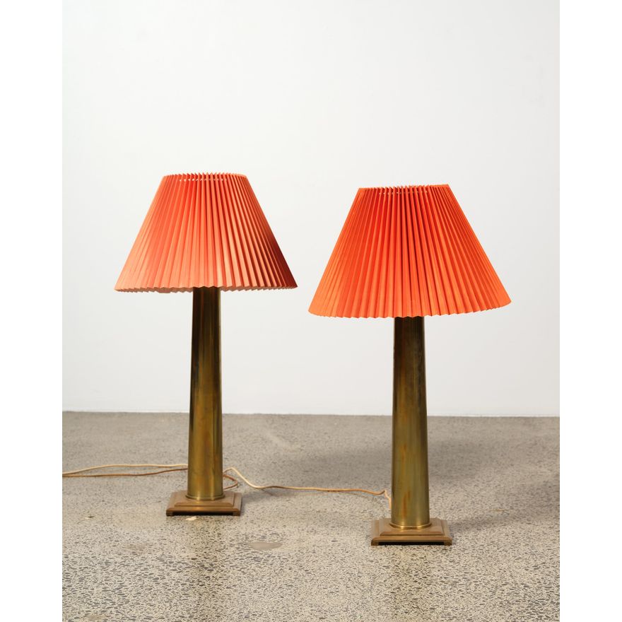 Impressive pair of decorative Danish lamps