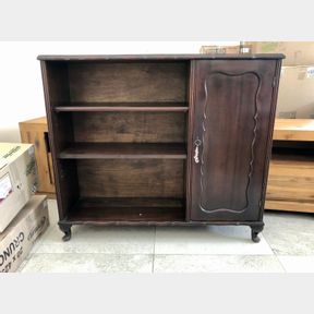 Imbuia Cupboard. One door. 106W x 30D x 94H - 50698/431