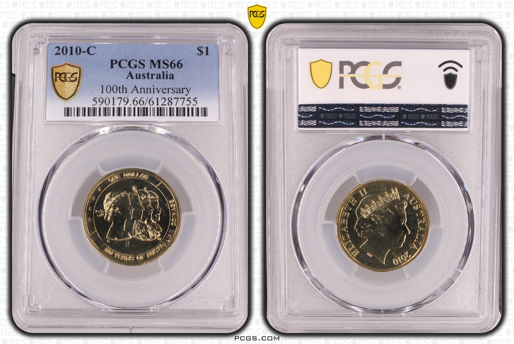 100th Anniversary, One Dollar, 2010-C, PCGS MS66