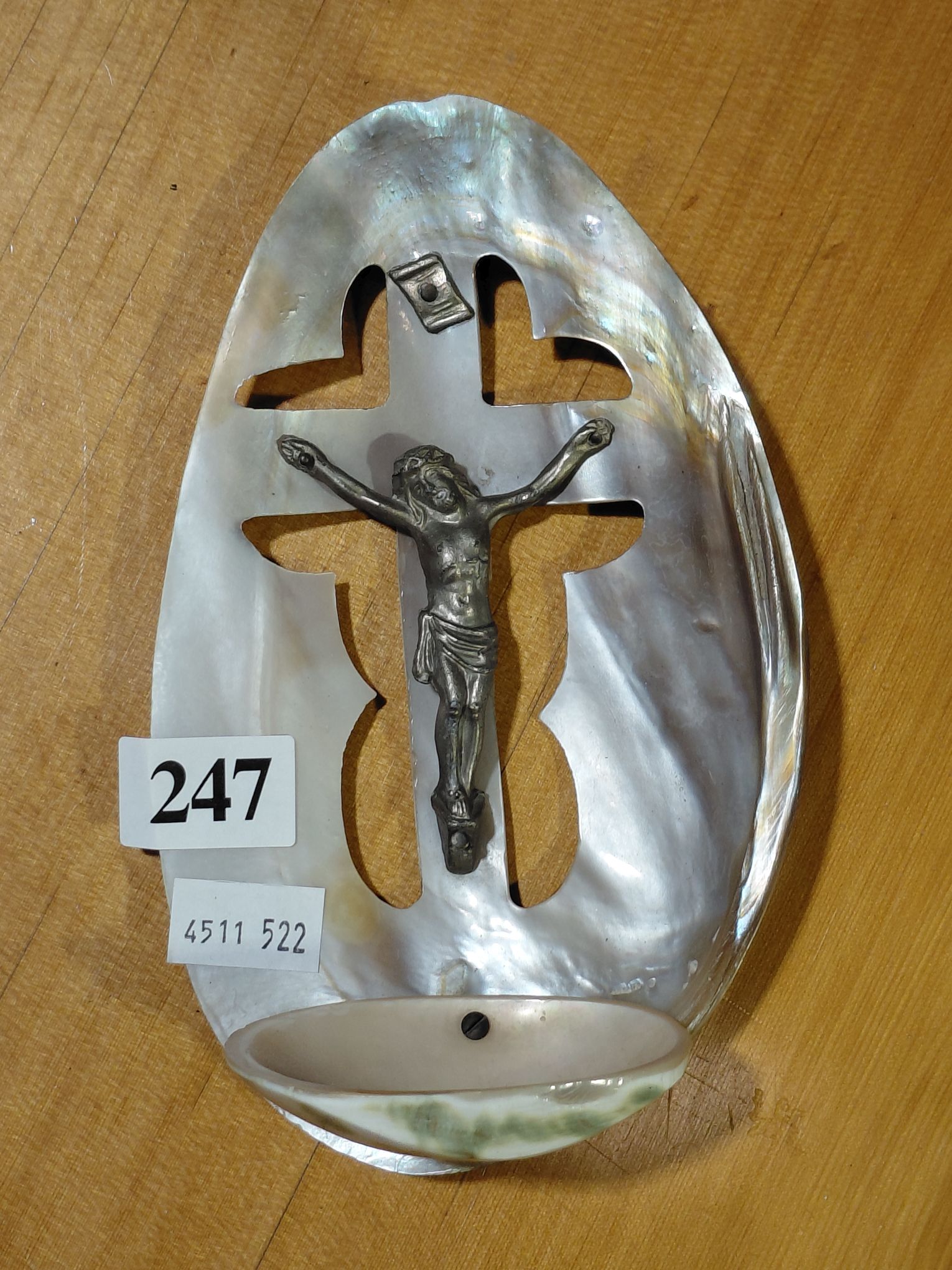 Antique Holy Water Front