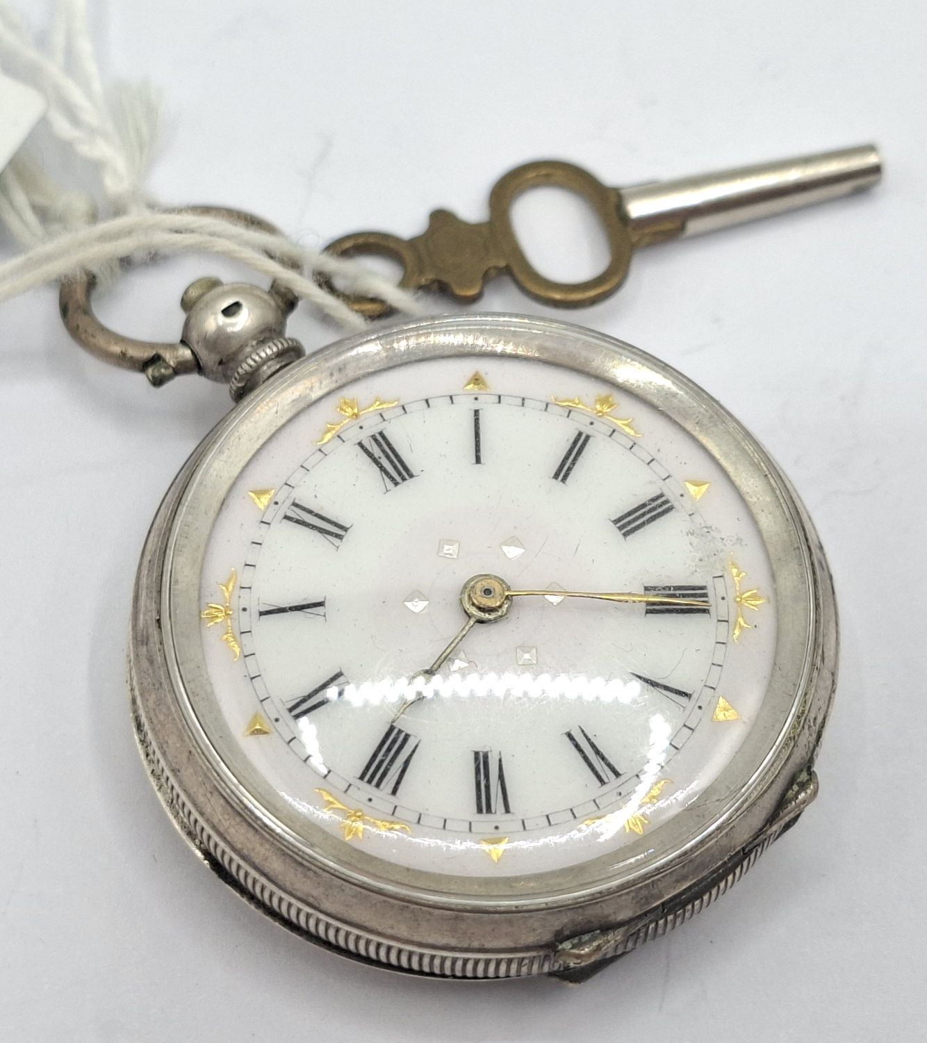 800 Continental Silver Pocket Watch