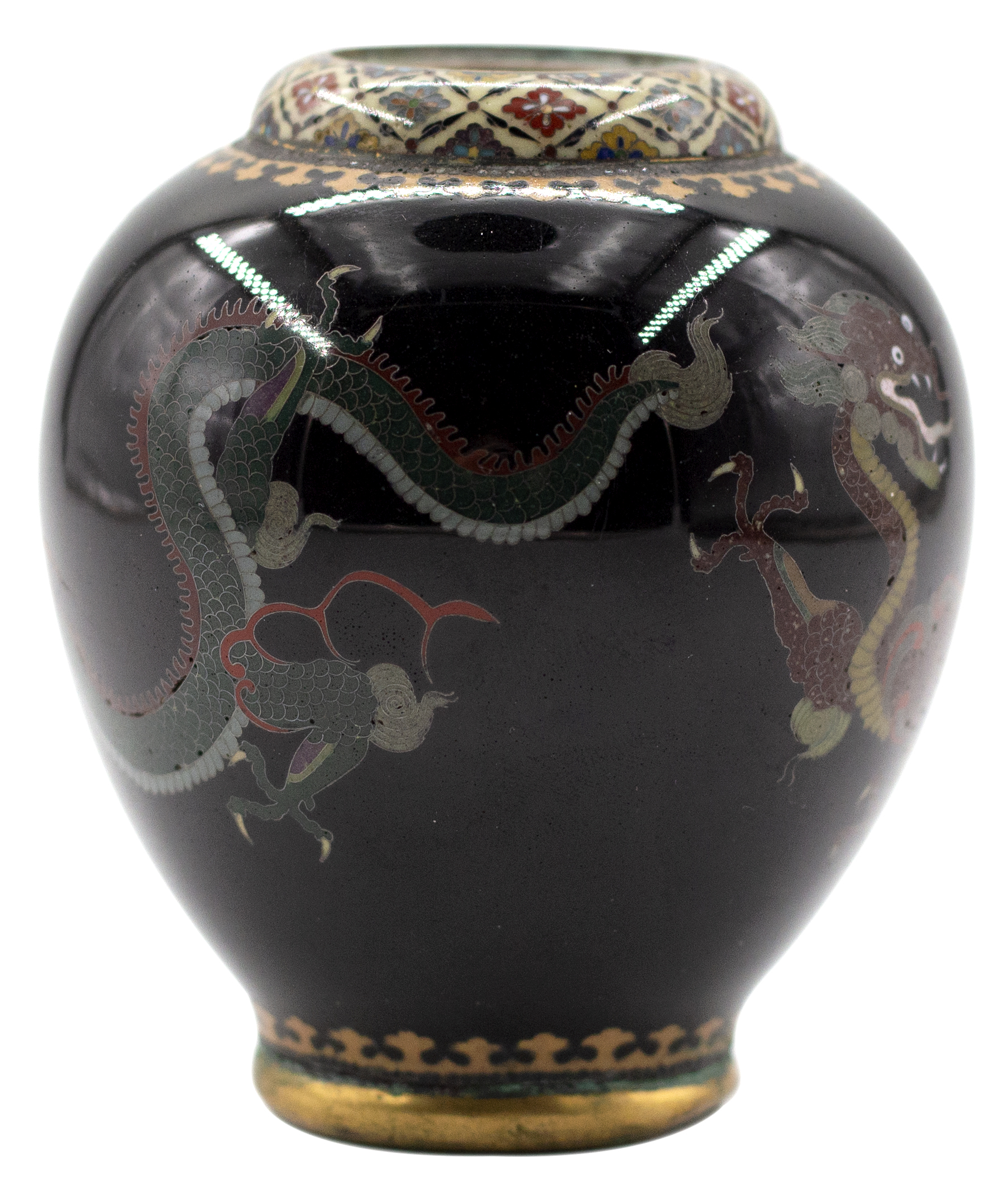 275 · China, Empire, Qing Dynasty, Cloisonne Jar, c.1910, VGC
