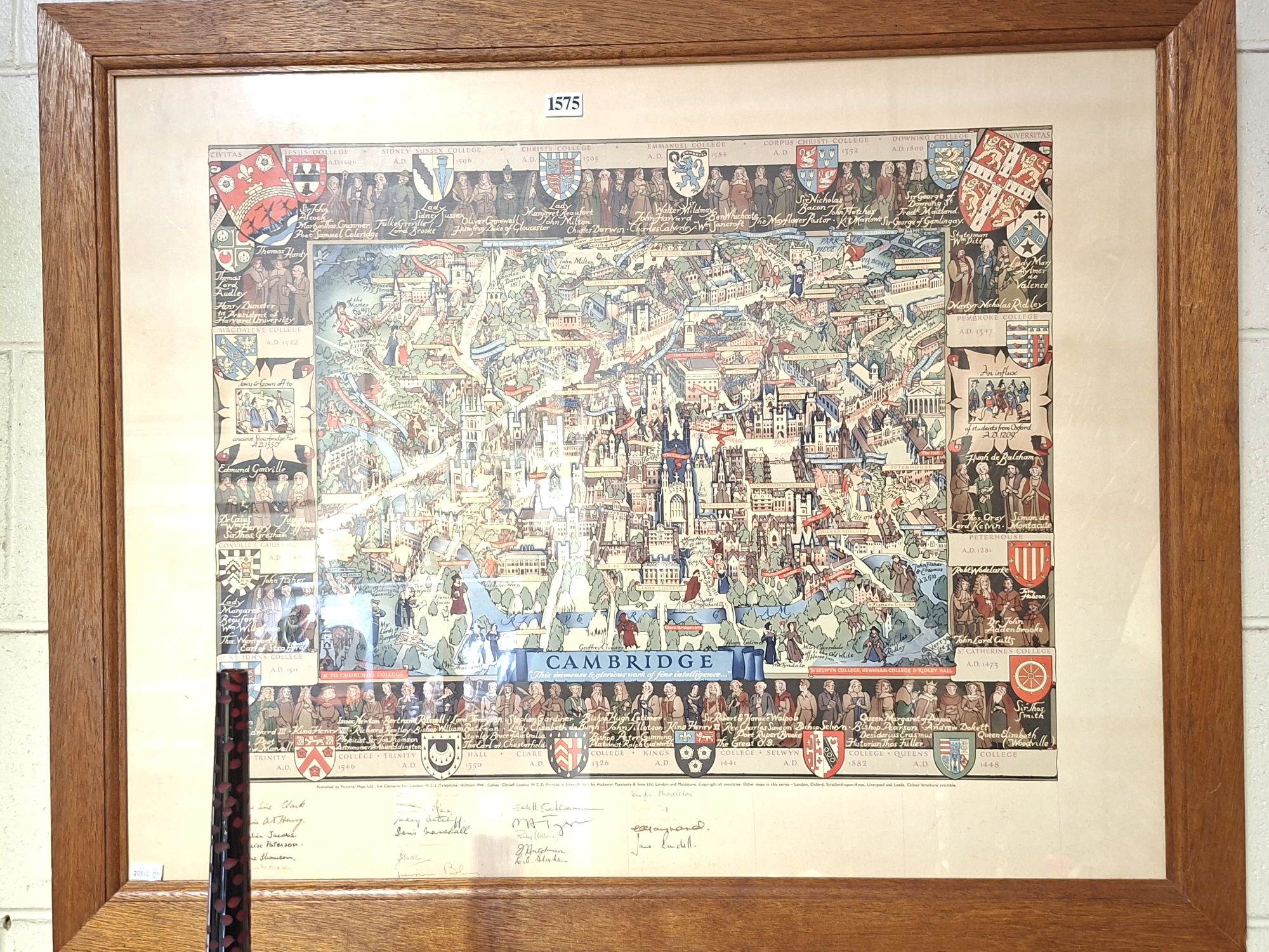 CAMBRIDGE CITY MAP PRINT