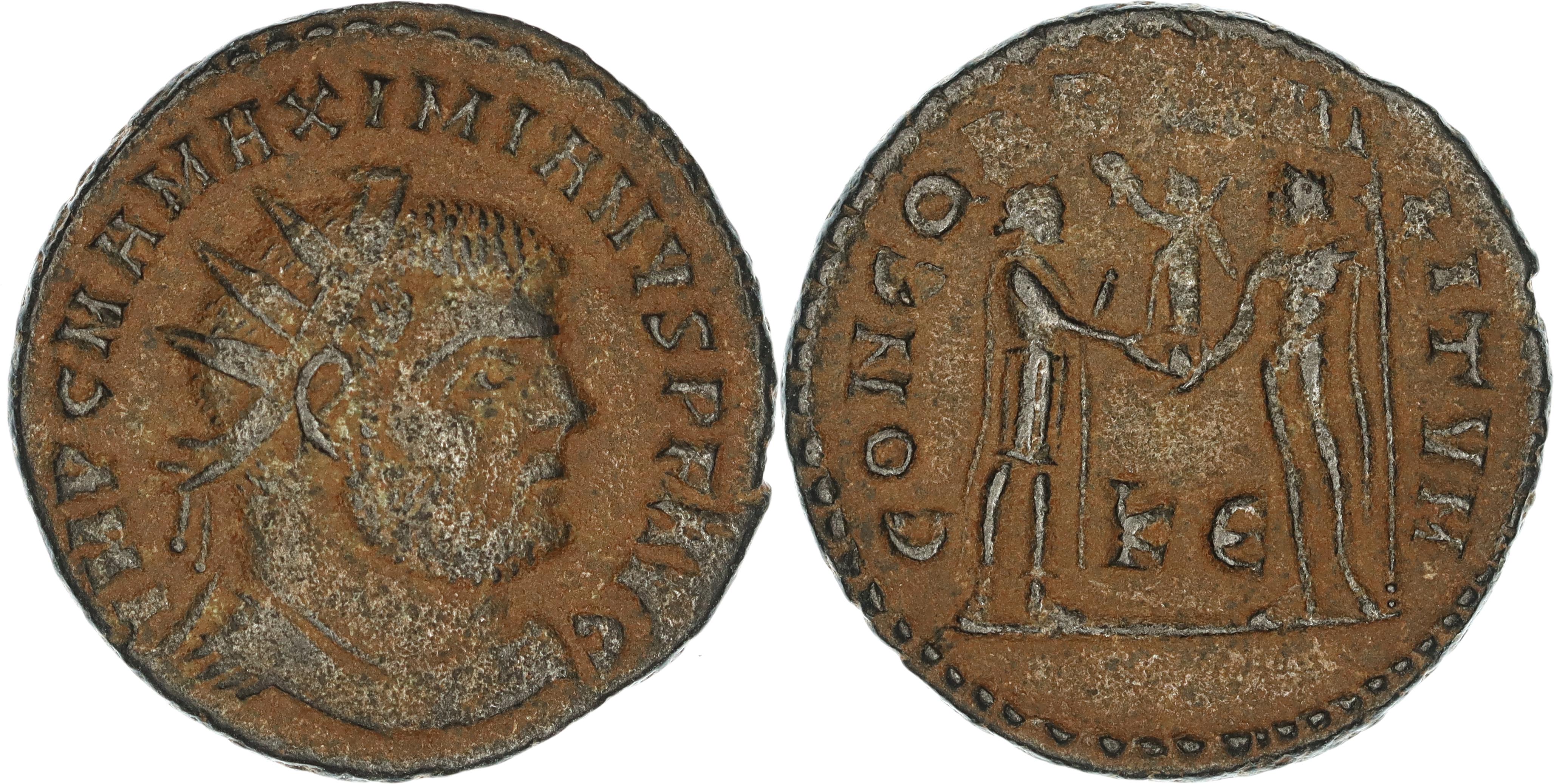 Roman Empire, Maximianus, Æ Follis, 285-308 AD, VF