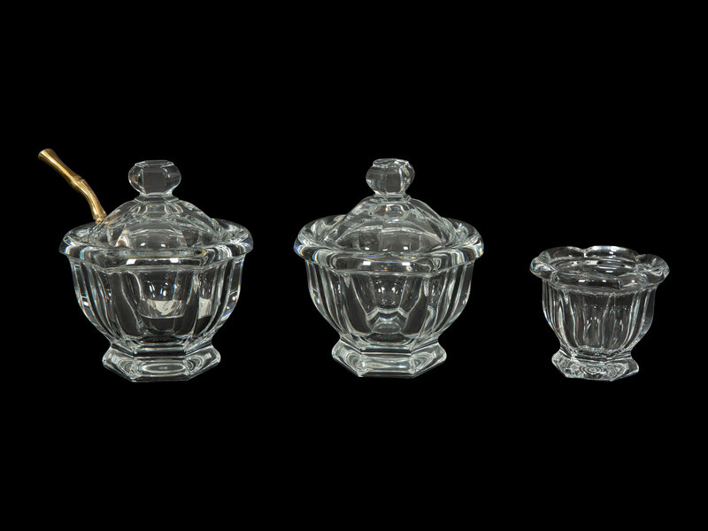 A Group of Baccarat Harcourt Missouri Glass Table Articles