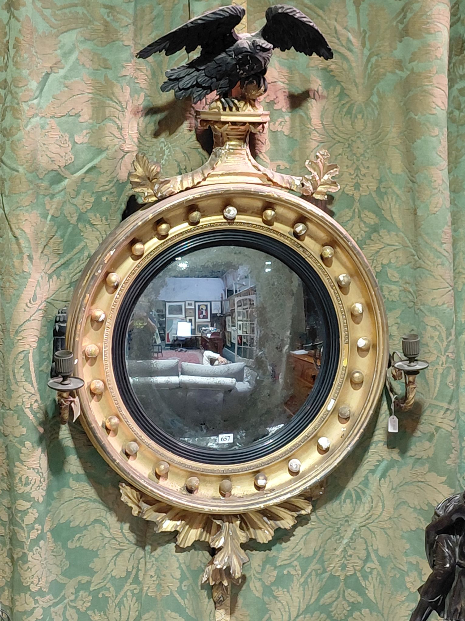 Regency Convex Wall Mirror