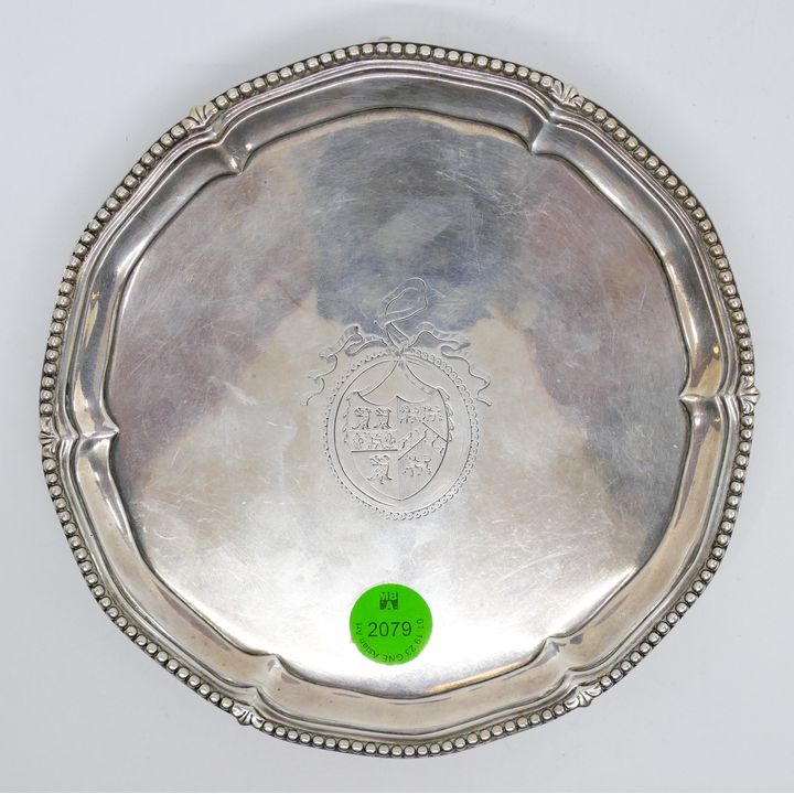 Georgian Silver 1774 Armorial Salver 6.25'' - 224 Grams