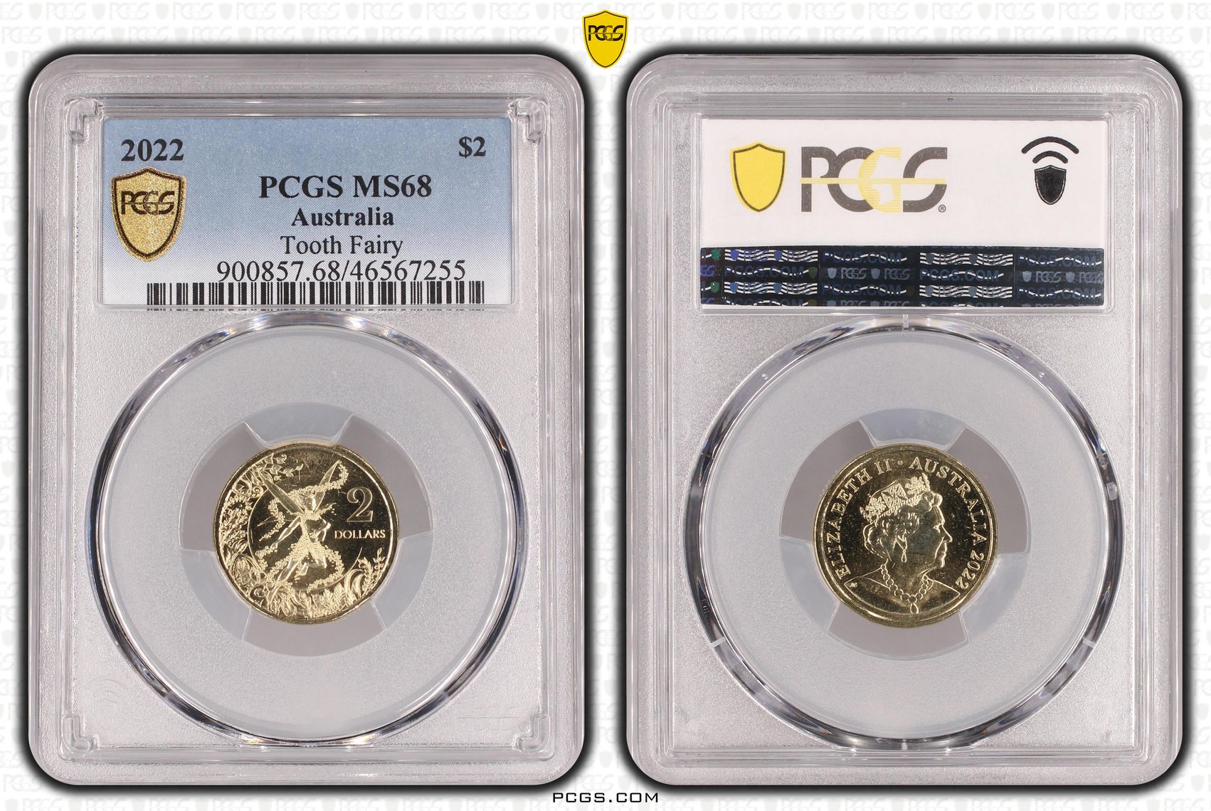 Tooth Fairy, Two Dollar, 2022, PCGS MS68