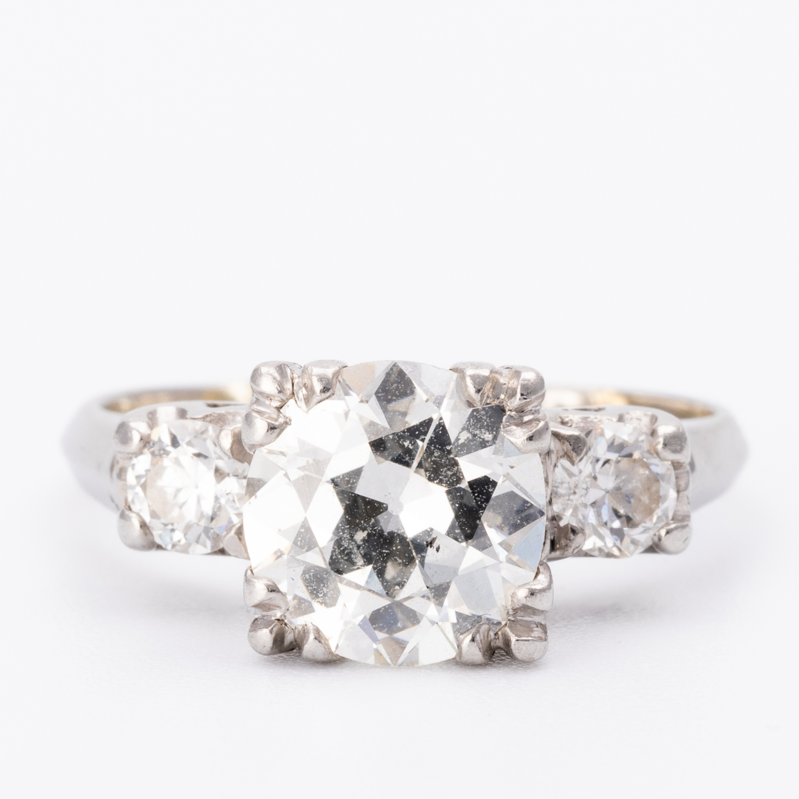 1.40ct Diamond Platinum Three Stone Ring