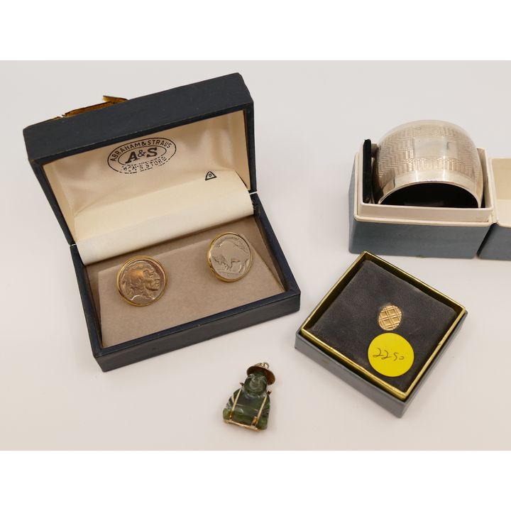 Box 14K Tie Tack Etc