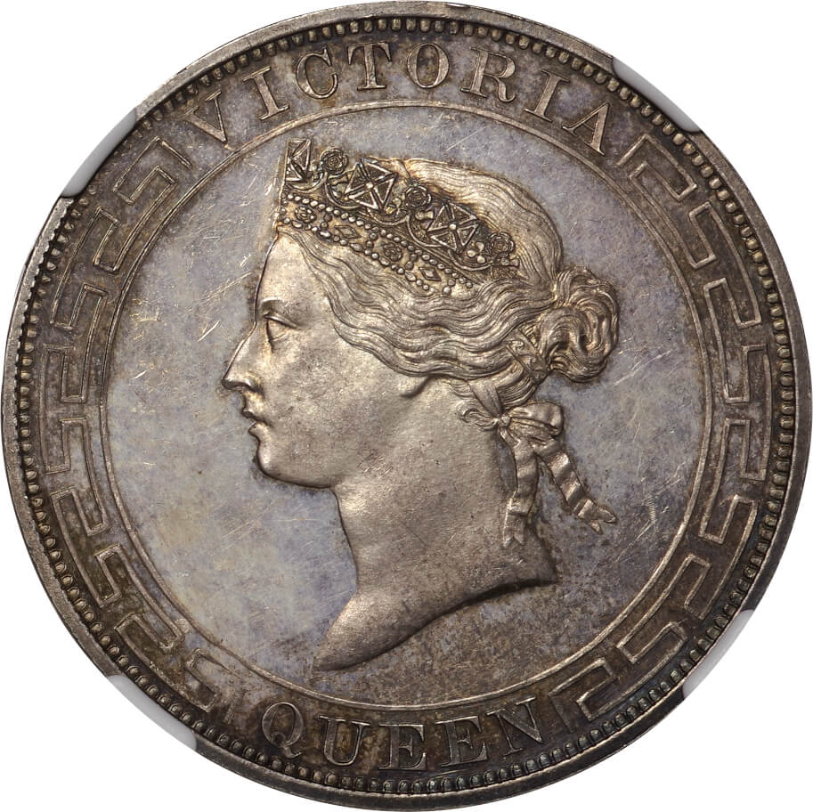 香港-Hong Kong. 1866. NGC PF64. プルーフ. Proof. Silver. ドル(Dollar). ヴィクトリア女王像 1ドル銀貨  1866年 KM10. 26.85g | Taisei Auction