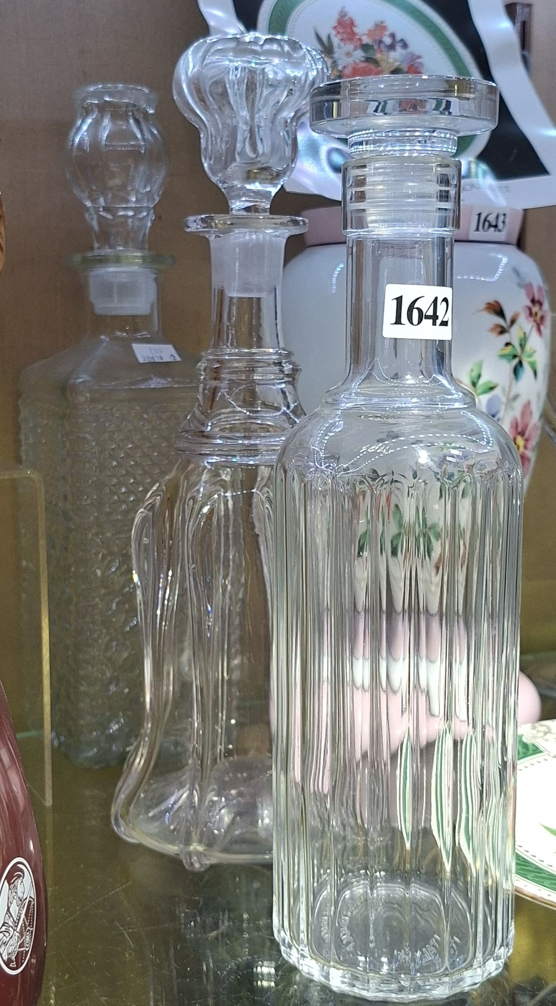 3 Vintage Crystal Decanters
