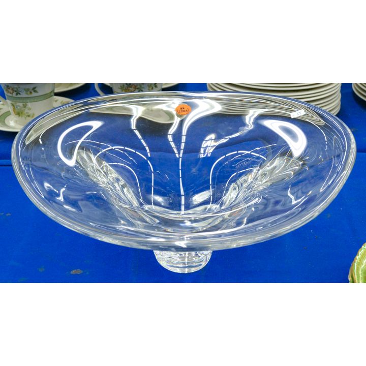 Orrefors Mid Century Crystal Center Bowl 14''