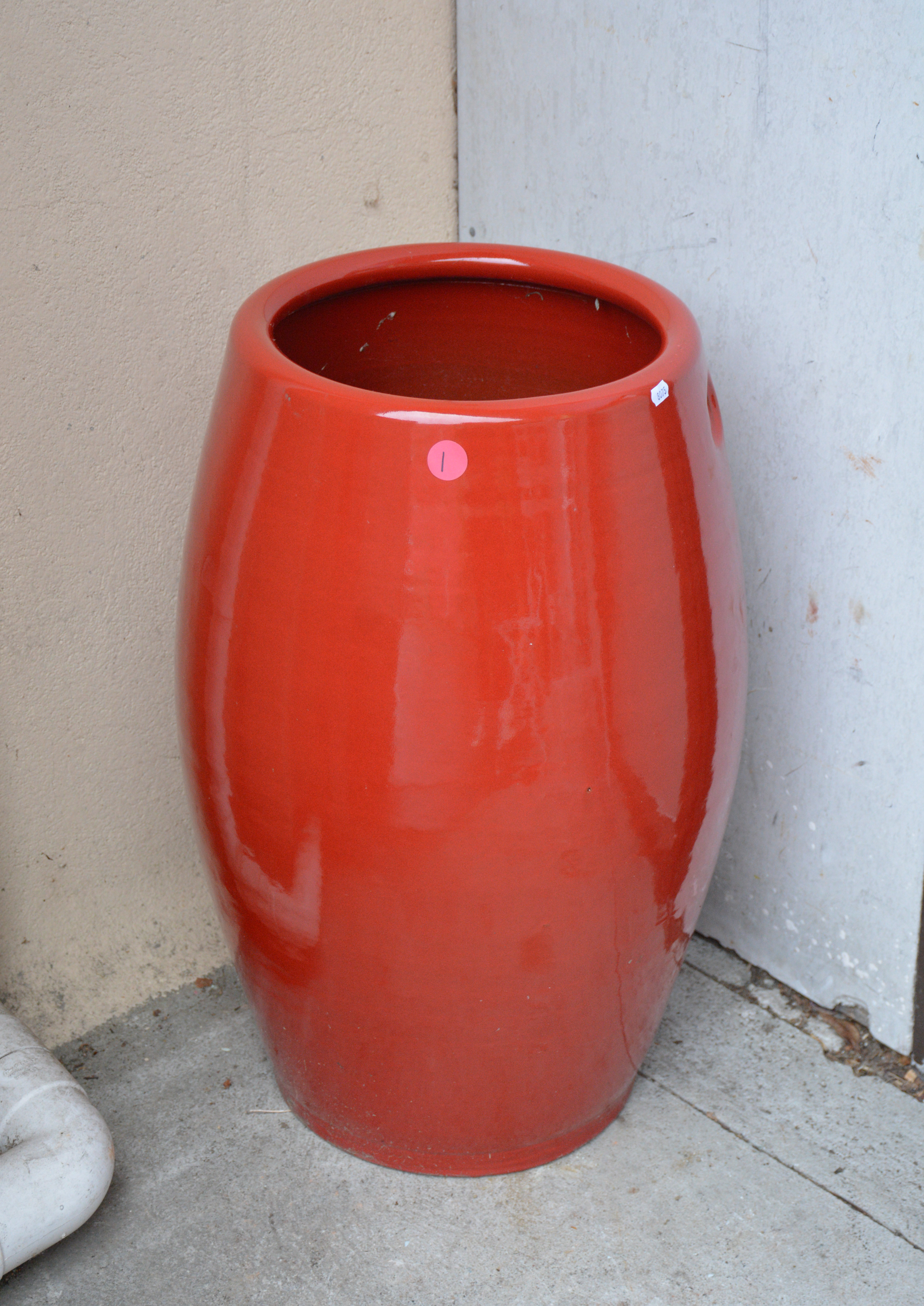 Red Outdoor Pot — NZ auction result