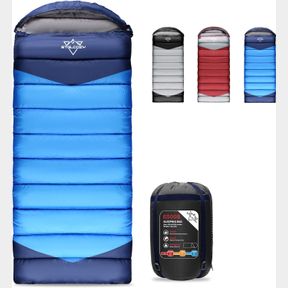 87X33.5IN-6LB SLEEPING BAGS FOR ADULTS KIDS BOYS GIRLS WARM/COLD WEATHER CAMPING BACKPACKING HIKING, WATERPROOF LIGHTWEIGHT PORTAB