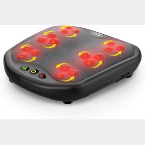 SNAILAX 2-IN-1 ELECTRIC FOOT MASSAGE - SHIATSU FOOT AND BACK MASSAGER WITH HEAT, WASHABLE COVER, FLEXIBLE MASSAGE NODES FOR ALL SI