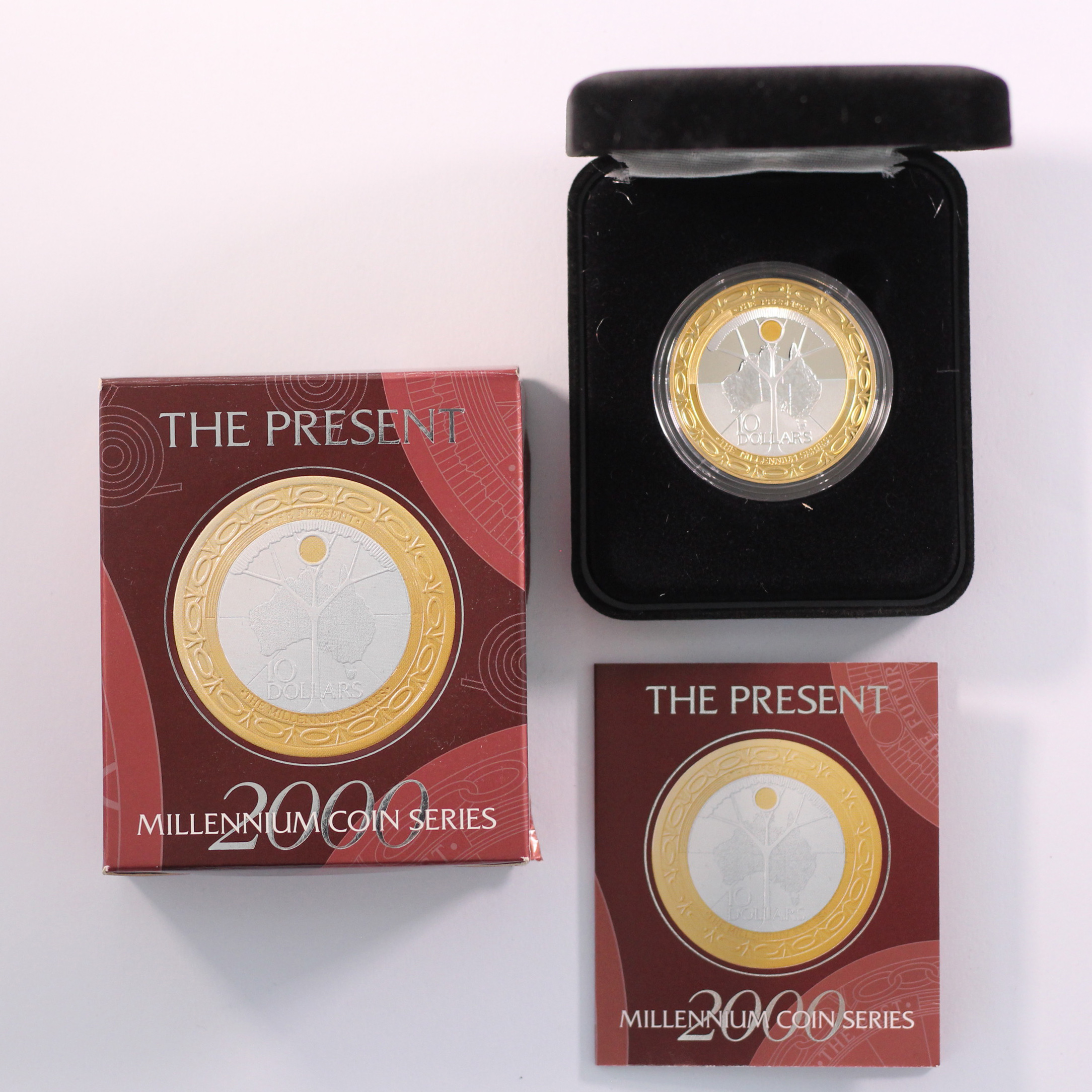 2000 RAM $10 Millenium Coin Series The Present Silver Coin - Box & COA
