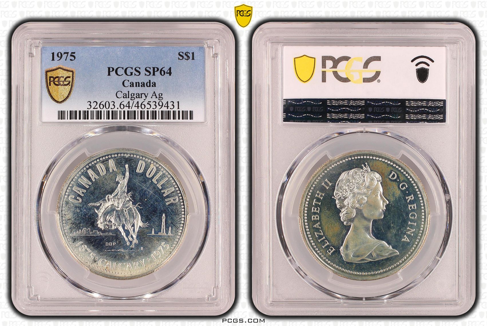 Canada, Calgary Silver, One Dollar, 1975, PCGS SP64