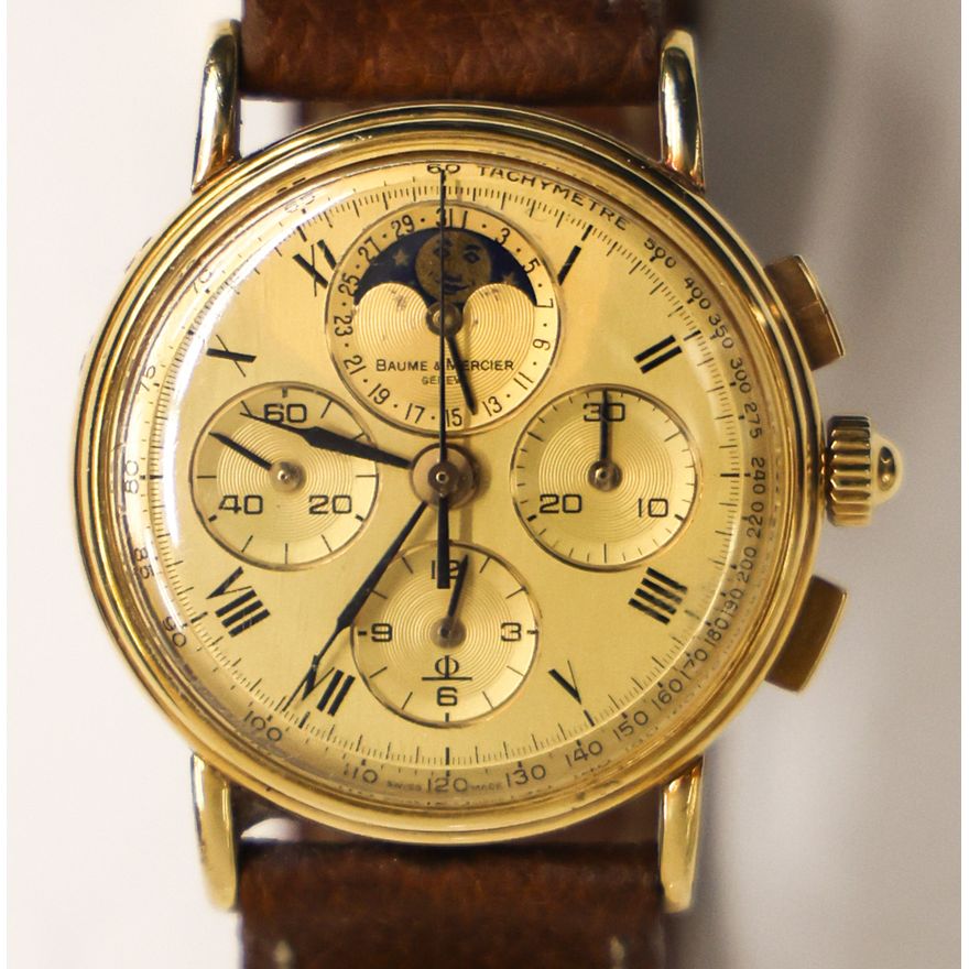 Baume & Mercier 18k Moon Phase Chronograph