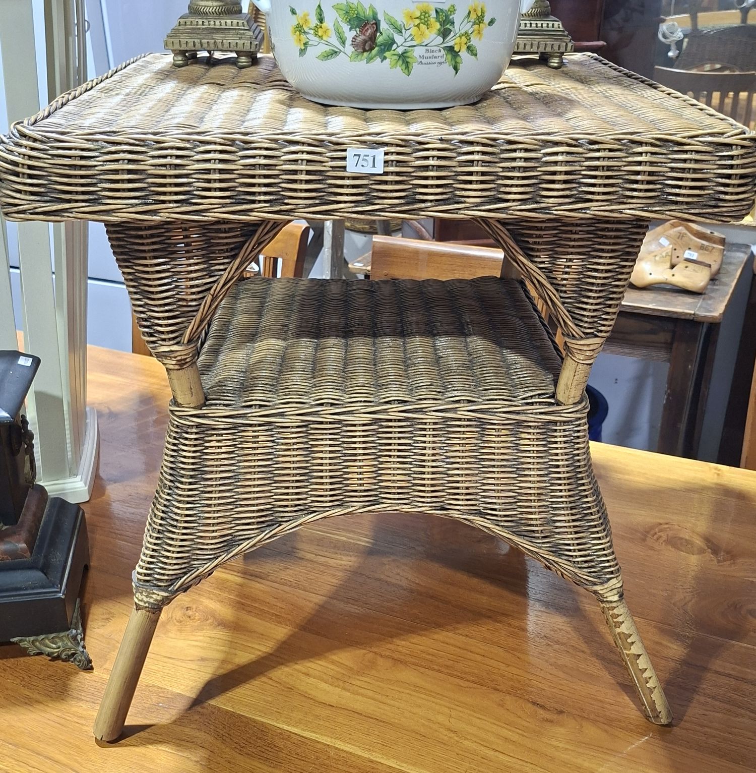 Cane Occasional Table