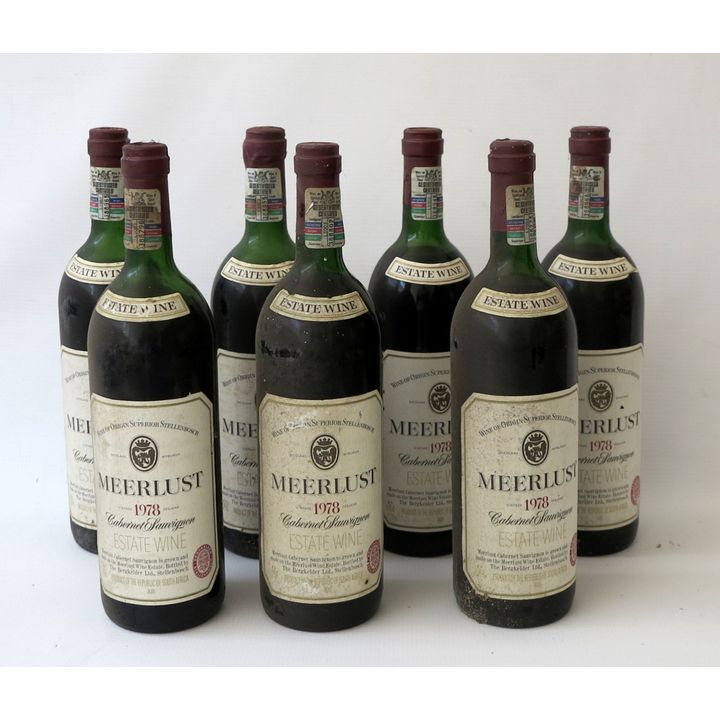 MEERLUST CABERNET SAUVIGNON, 1978 AND 1981, 7 bottles
