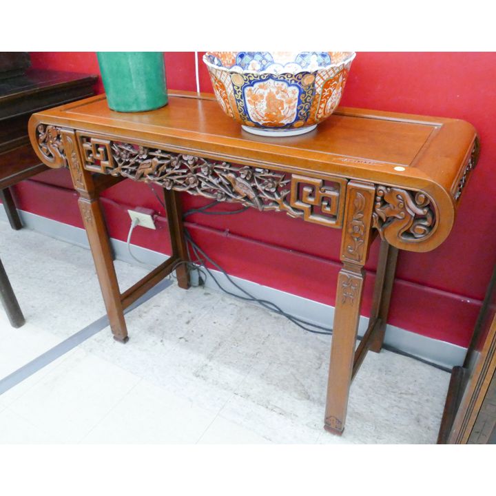 Chinese Carved Rosewood Altar Table- 33x46x16''