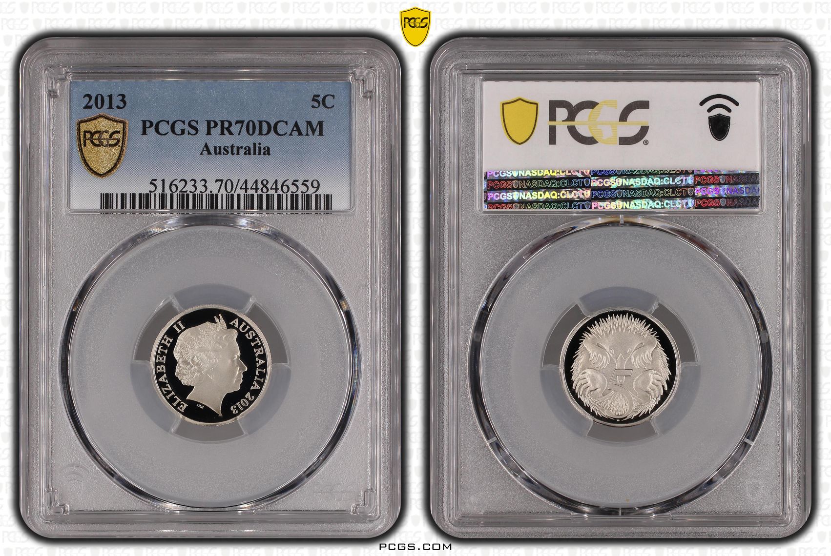 Elizabeth II, Five Cent, 2013, PCGS PR 70DCAM