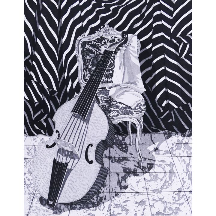 Sherrie Wolf (b. 1952, Oregon) 'Baroque Still-Life' Etching. Dated 1985. Edition 9/150. Printed on BFK Rives paper.