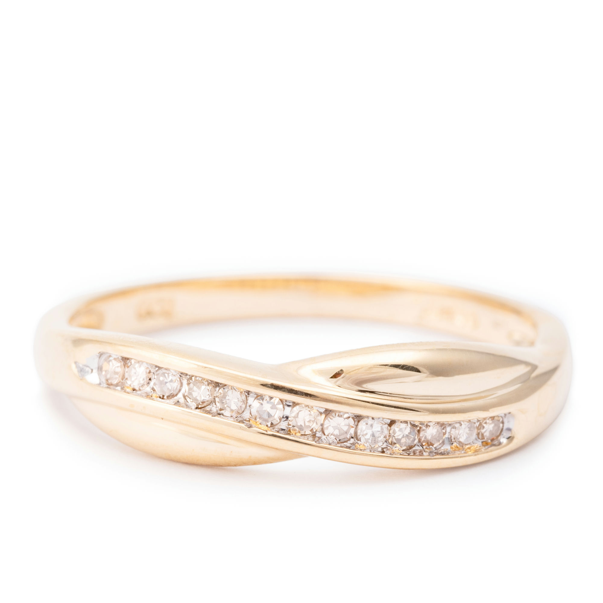 Diamond Band 9ct Gold,